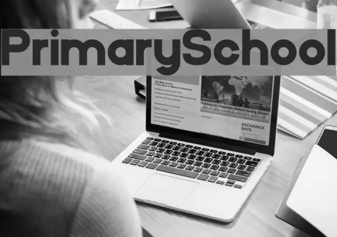 PrimarySchool Font examples