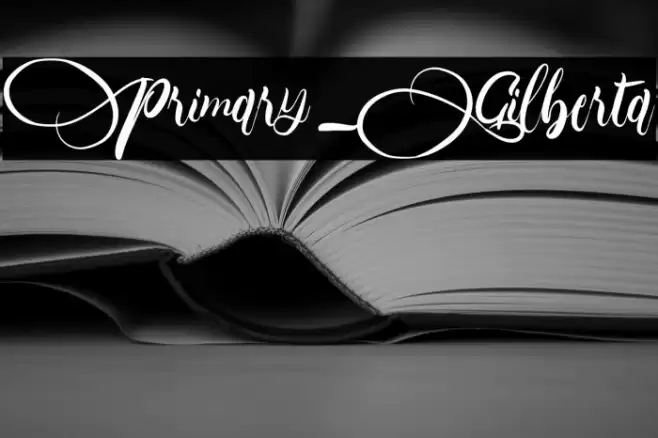 Primary_Gilberta Font examples