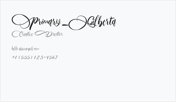 Primary_Gilberta Business Card