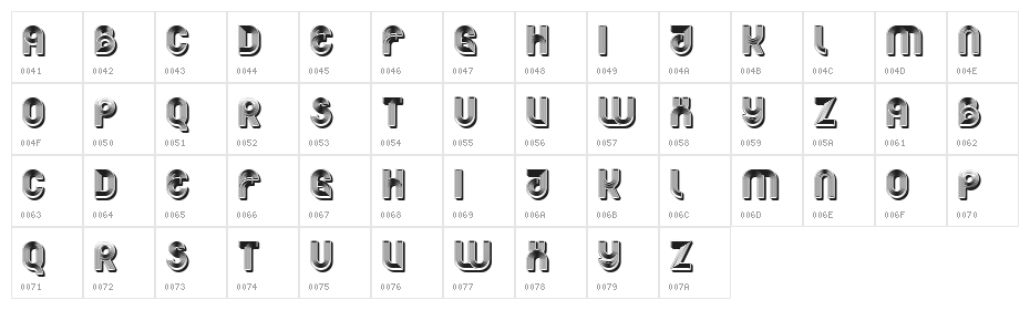 Primavera Regular Character Map