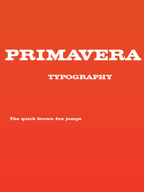 Primavera Poster