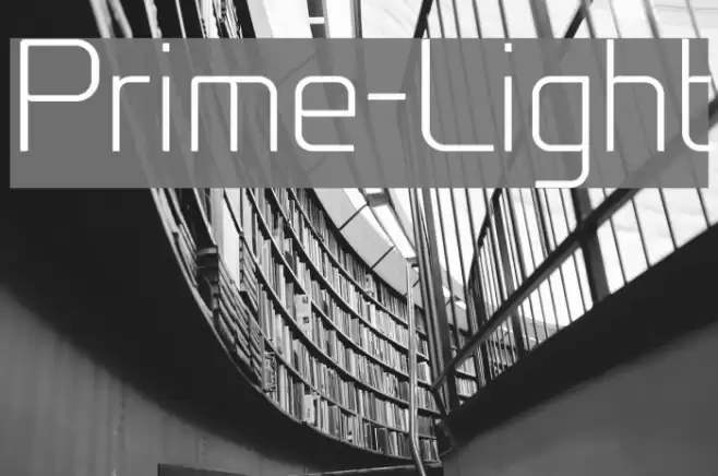 Prime-Light Font examples