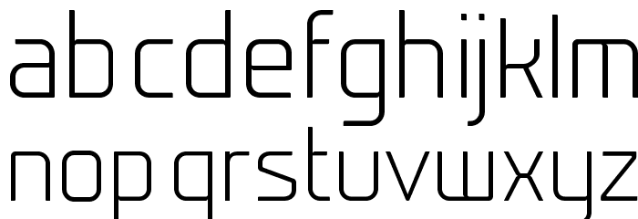 Prime-Light Font LOWERCASE