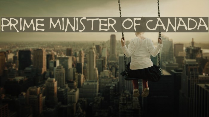 Prime Minister of Canada Font examples