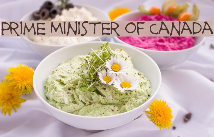 Prime Minister of Canada Font examples