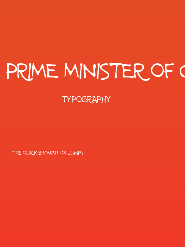 Prime Minister of Canada Poster