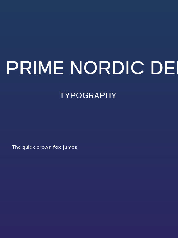 Prime Nordic DEMO Regular Poster
