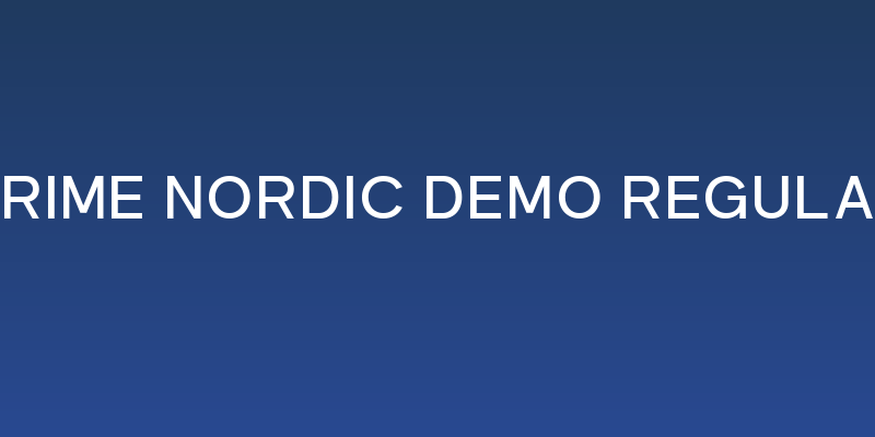 Prime Nordic DEMO Regular Social Header