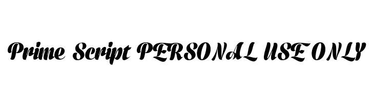Prime Script PERSONAL USE ONLY  Fuentes Gratis Descargar