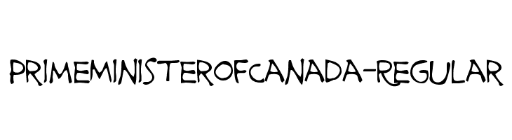 PrimeMinisterofCanada-Regular Font