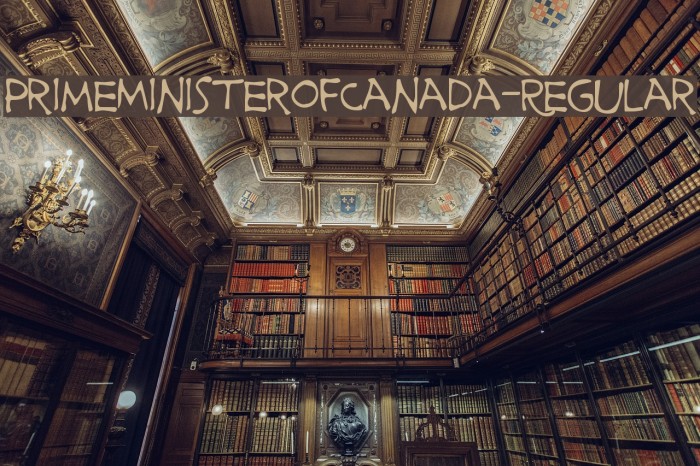 PrimeMinisterofCanada-Regular Font examples