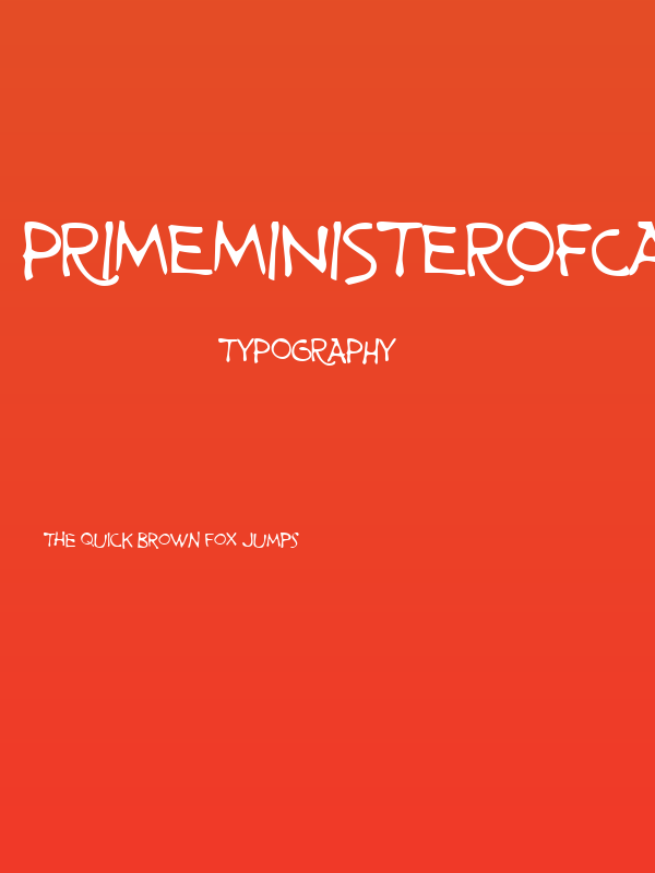 PrimeMinisterofCanada-Regular Poster