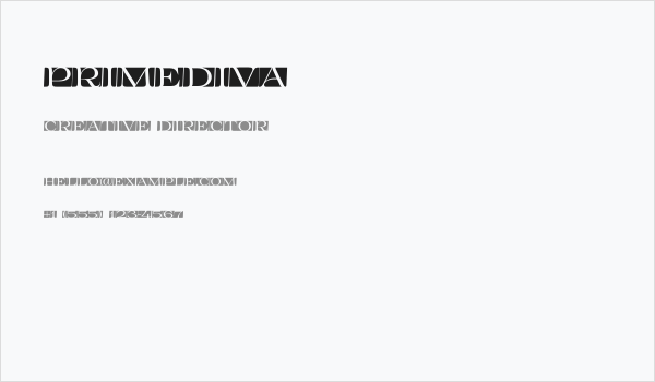 Primediva Business Card