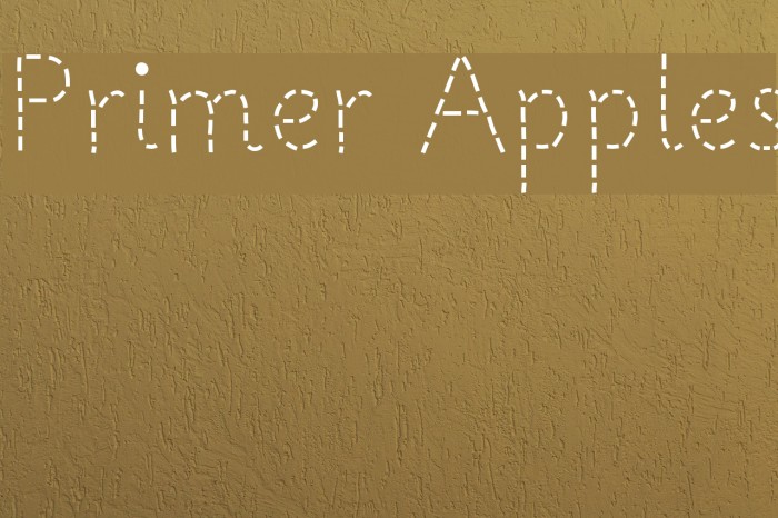Primer Apples Шрифта examples