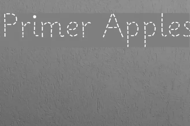Primer Apples フォント examples