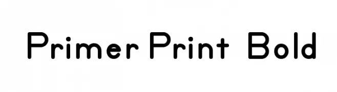 Primer Print  Bold  Fuentes Gratis Descargar