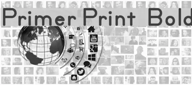 Primer Print  Bold Fuentes examples