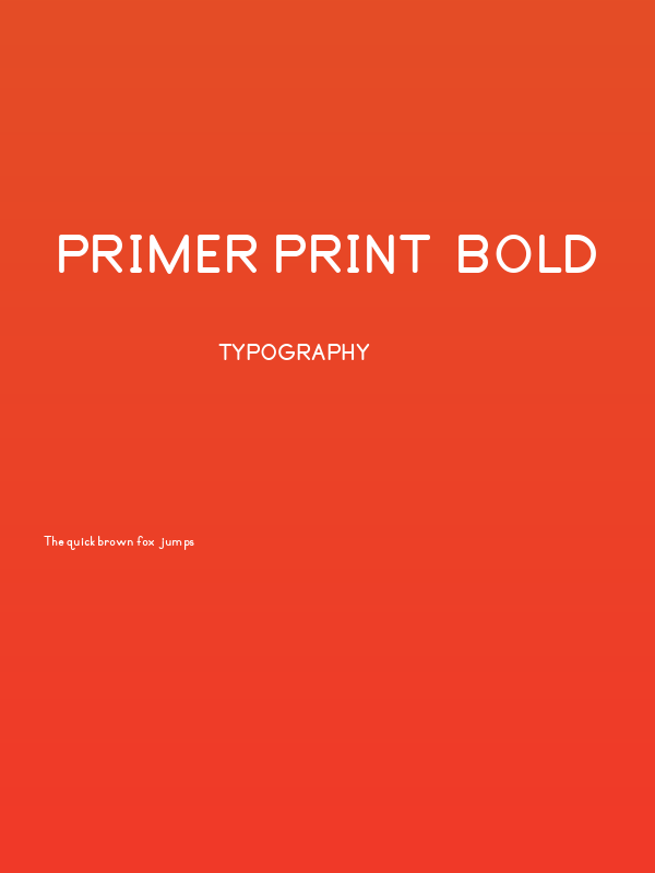 Primer Print  Bold Poster