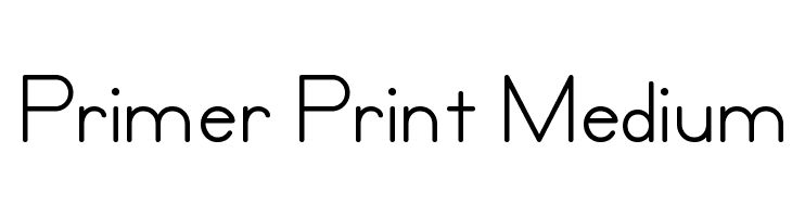 Primer Print Medium  नि: शुल्क फ़ॉन्ट्स डाउनलोड