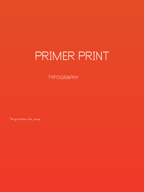 Primer Print Poster