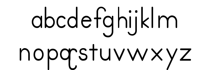 Primer Print Font LOWERCASE