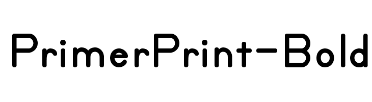 PrimerPrint-Bold Font