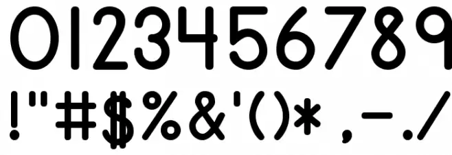 PrimerPrint-Bold Font OTHER CHARS