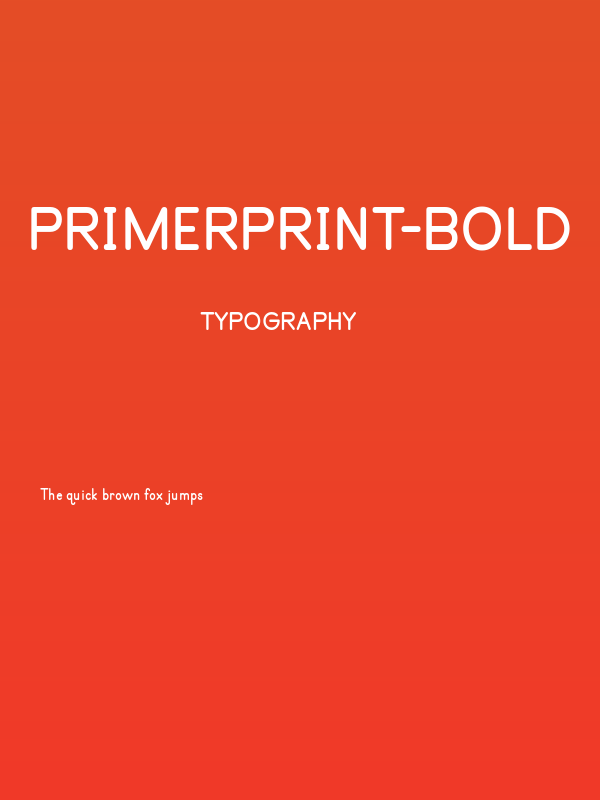 PrimerPrint-Bold Poster