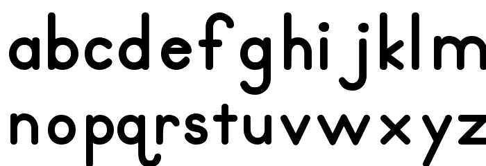PrimerPrint-Bold Font LOWERCASE