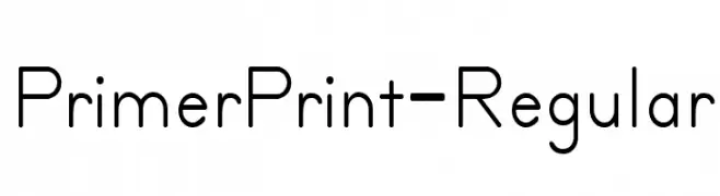 PrimerPrint-Regular  Frei Schriftart Herunterladen