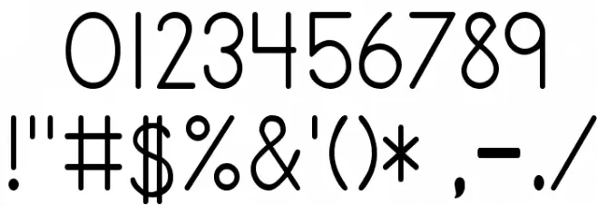 PrimerPrint-Regular Font OTHER CHARS