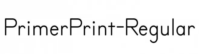 PrimerPrint-Regular  Frei Schriftart Herunterladen