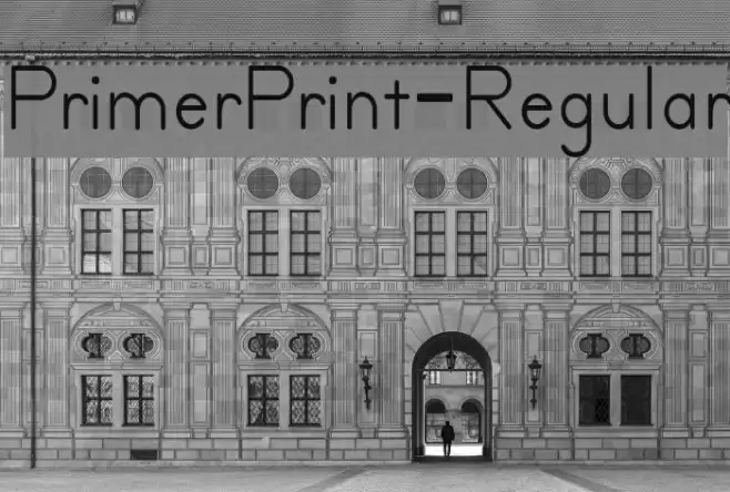 PrimerPrint-Regular Font examples