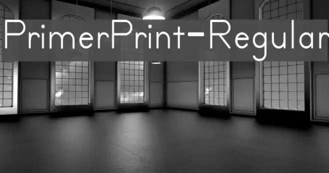 PrimerPrint-Regular Font examples
