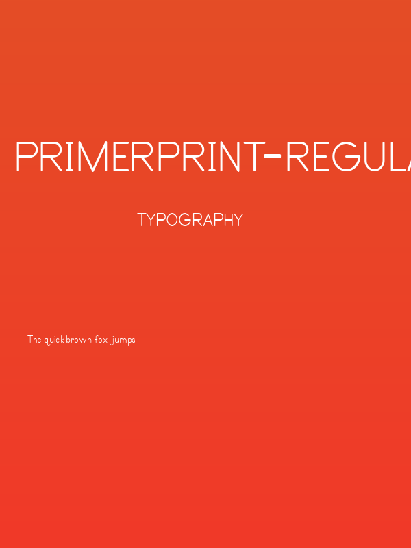PrimerPrint-Regular Poster