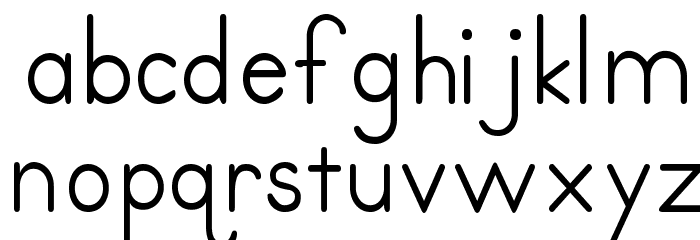 PrimerPrint-Regular Font LOWERCASE
