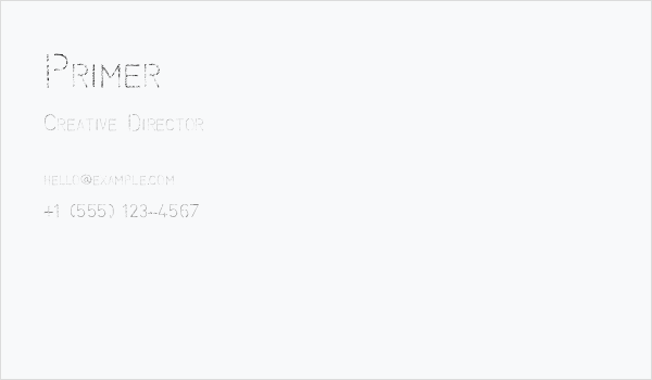 Primer Business Card