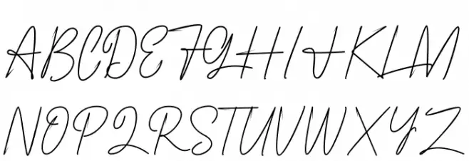 Primera_Signature Caratteri MAIUSCOLE