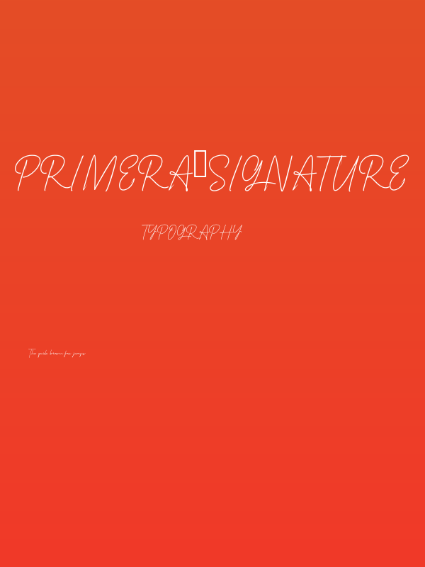 Primera_Signature Poster