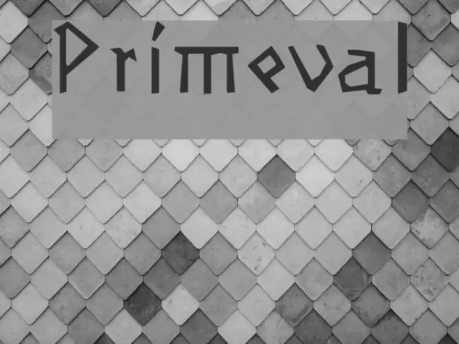 Primeval Font examples