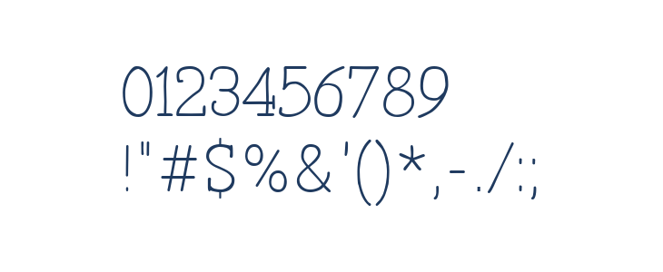 Primitiva Slab Light Other Characters