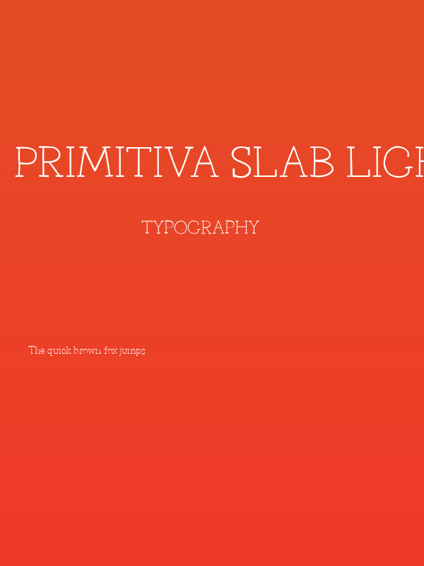 Primitiva Slab Light Poster
