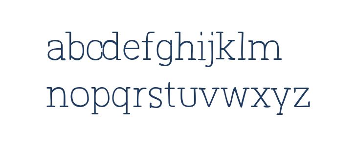 Primitiva Slab Light Lowercase