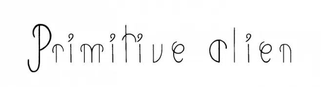 Primitive Alien  font caratteri gratis
