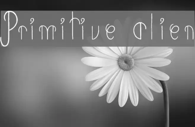 Primitive Alien Font examples
