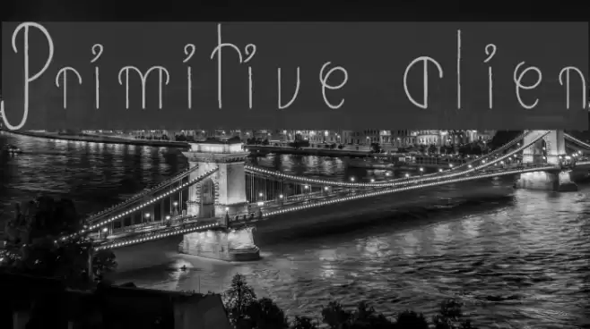 Primitive Alien Font examples