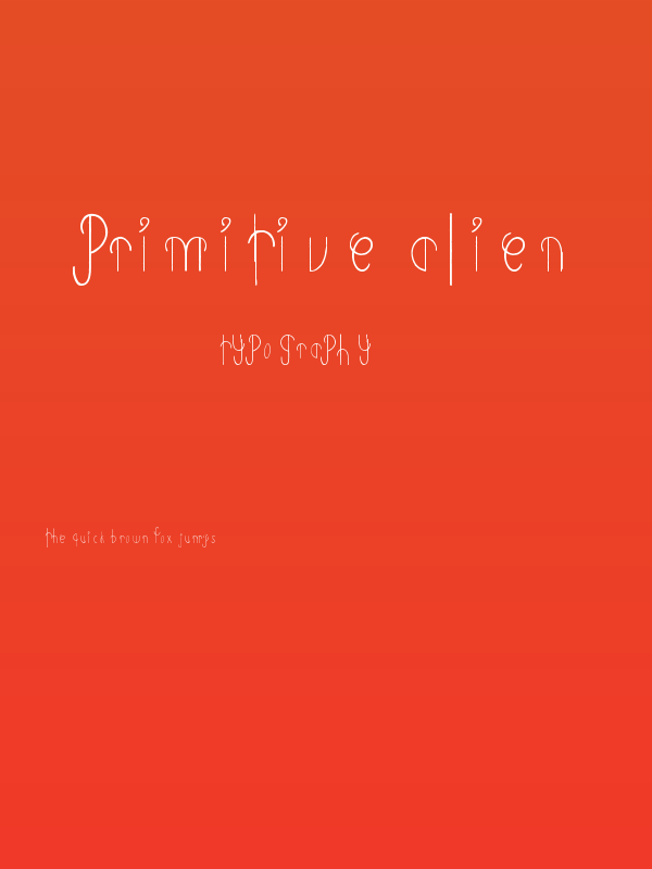 Primitive Alien Poster