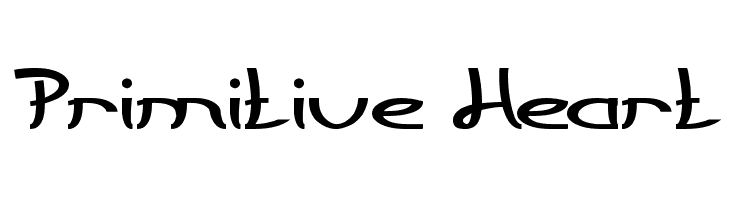Primitive Heart  les polices de caractères gratuit tlcharger
