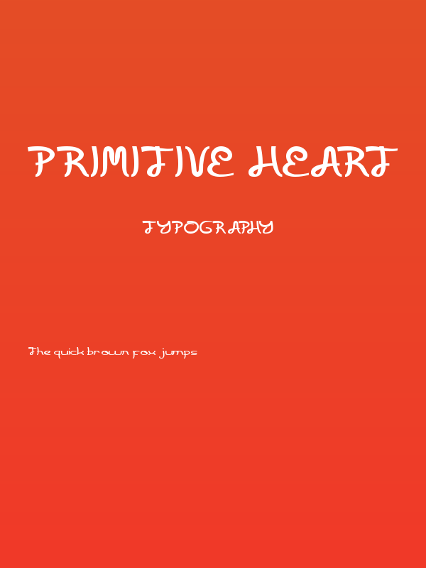 Primitive Heart Poster