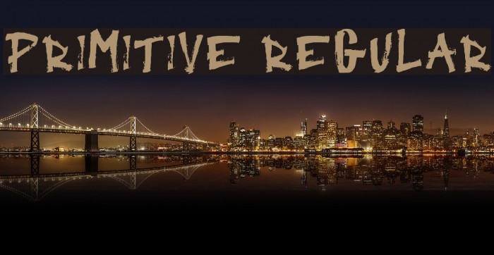 Primitive Regular Font examples